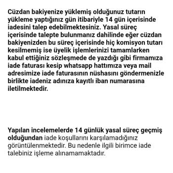Baykuş Kurye Usulsüzlüğü Bakiye İadesi Yapmıyor