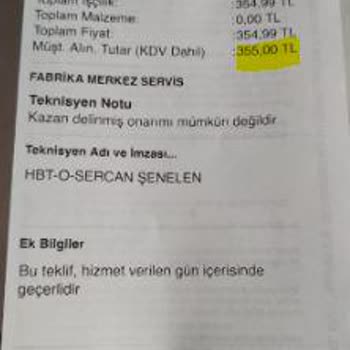 Siemens Müşteri Memnuniyeti "0" Mış