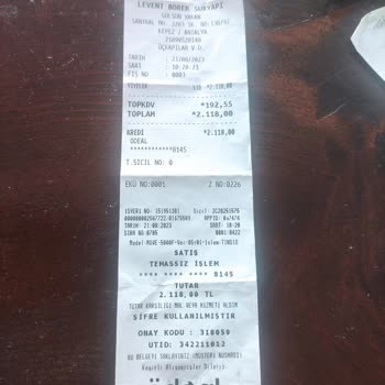 Levent Börekçilik Antalya Kepez Sur Yapı Şubesi Haksız Kazanç Elde Ediyor