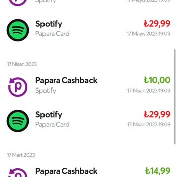 Spotify Papara Hesabımdan Para Çekiyor