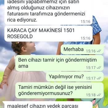 Karaca Züccaciye Karaca Sattığı Garanti Li Ürün Ü İle Mağdur Etti.