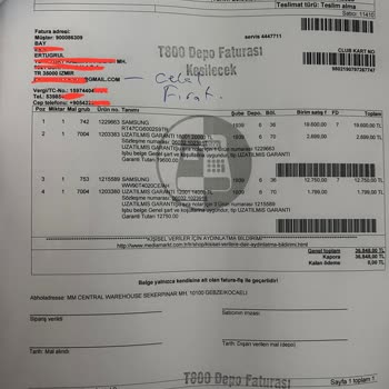 Media Markt Faturasını Kestikleri Ürünü Teslim Edemeyeceklerini Söylüyorlar