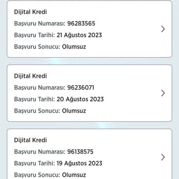 Ziraat Bankası Ziraat Dijital Kredi Sürekli Olumsuz Cevap Vermesi