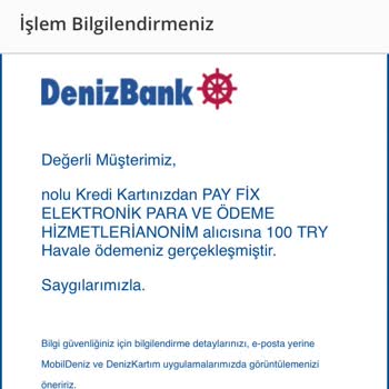 PayFix İade Para Alma