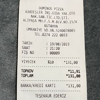 Domino's Pizza Söylenilen Zamanda Siparişim Gelmedi