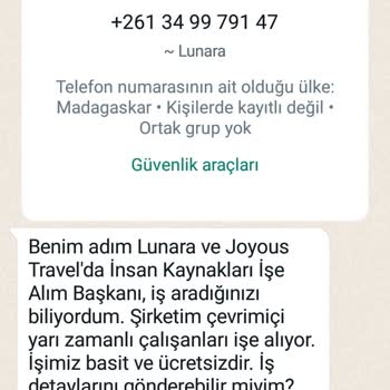 WhatsApp Üzerinden Yurt Dışı Tanımadığım Numaralardan Mesaj Atılması.