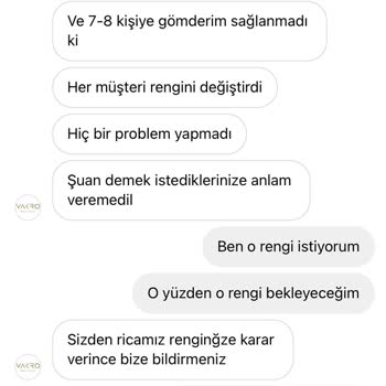 Vakro Boutique Ürünün Olmaması Ve Siparişi İptal Etmemeleri
