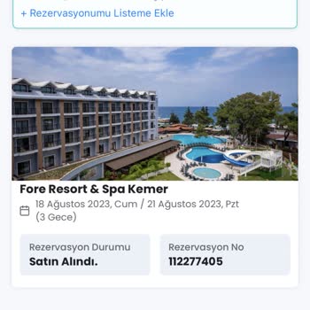 Fore Resort & Spa Fore Resort&SPA Kemer Dehşeti
