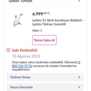 Pazarama Teslim Almadığım Üründe İade Reddetti
