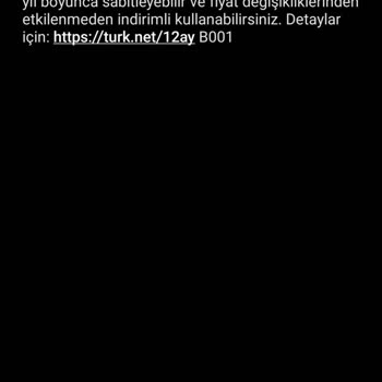 TurkNet Fiyat Zammı Ve Taahhütsüz Olan Aboneliği Cayma Akçesi İstemesi