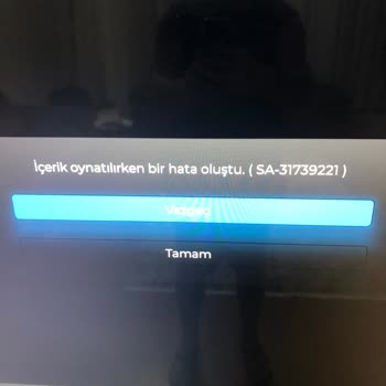 Tod TV Hata Veriyor. Hata Kodu Sa-31739221