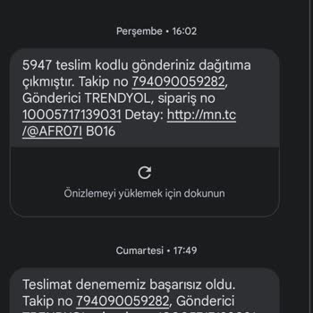 MNG Kargo Ürünümü Teslimat Denemesi Başarısız Diyerek Getirmedi