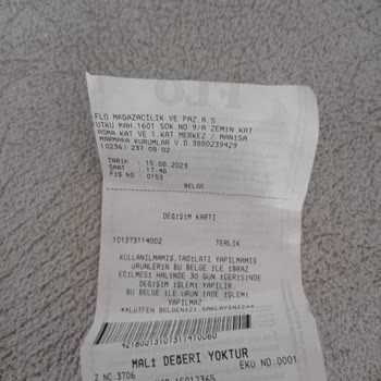 FLO Ayakkabı FLO Mağazasından Almış Olduğum Polo Terlik Ayağımı Yara Yaptı.