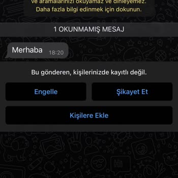 WhatsApp'dan +62 Li Şüpheli Numaraların Yazması