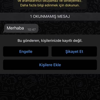 WhatsApp'dan +62 Li Şüpheli Numaraların Yazması