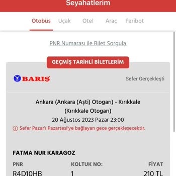 Barış Turizm Gece Yarısı Anayolda Bırakılmak