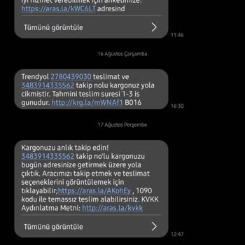 Aras Kargo Kargomu Evde Yok İken Bana Teslim Ettiğini İddia Ediyor.