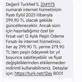 TurkNet Hizmetinden Memnun Değilim