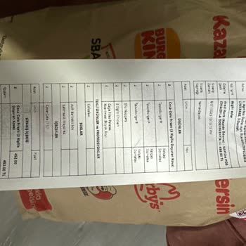 Popeyes Eksik Soğuk İçi Boş Ürün Gönderimi