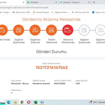 Sürat Kargo Kargomu Kaybetti Ve Muhatap Bulamıyorum.