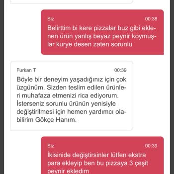 Yemek Sepeti Sipariş Hatası