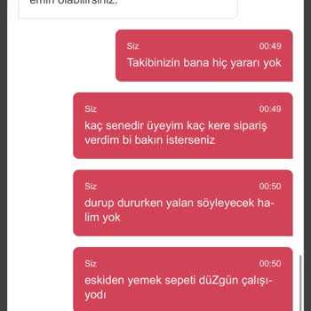 Yemek Sepeti Sipariş Hatası