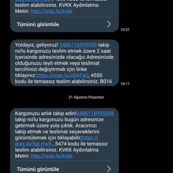 Aras Kargo Kuryesi Yalan Beyanda Bulundu.