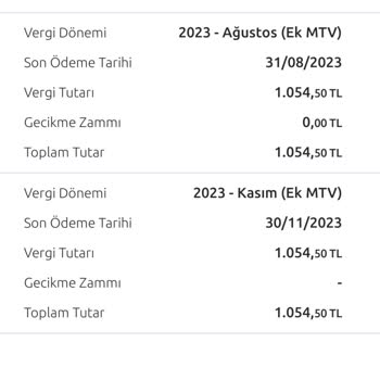 Gelir İdaresi Başkanlığı Ek MTV Ödemesi