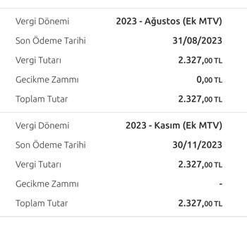 Gelir İdaresi Başkanlığı Ek MTV Ödemesi