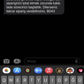 Yemeksepeti Market Yolda Deyip Sipariş İptali Yapması