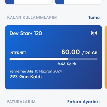 Turkcell İnternet Paket Aşımı