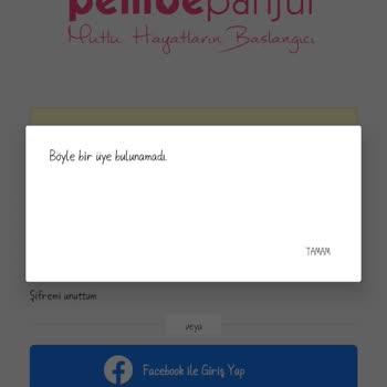 Pembe Panjur Üyeliğim Engellenmiş Hata Veriyor