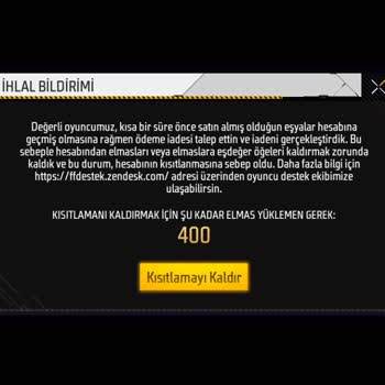 Garena Free Fire Kardeşimin Bilmeyerek Yaptığı -400 Elmas