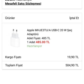 A101 Apple USB-C Adaptör Şikayet