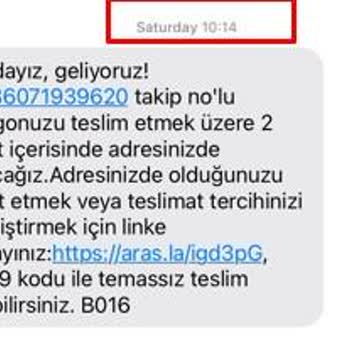 Aras Kargo Ataevler Şubesi Geri Bildirim