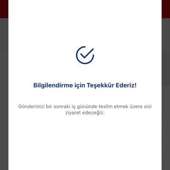 Aras Kargo Ataevler Şubesi Geri Bildirim