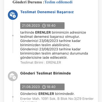 MNG Kargo Teslim Edilmeyen Kargo