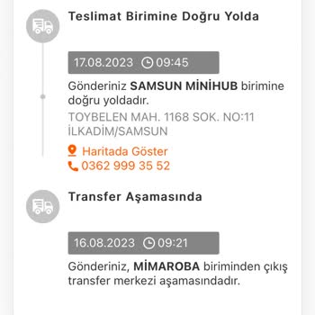 MNG Kargo Samsun Minihub Şube Kargomu Teslim Etmiyor