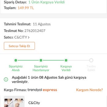 Trendyol Teslim Edemediği Ürünün Para İadesini Yapmıyor