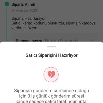 Dolap Uygulaması İptal Talep Etme