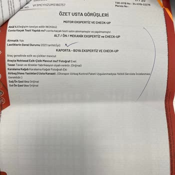 Otorapor Eksper Kontrolünde Tespit Yapılmaması