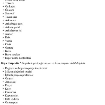 Otorapor Eksper Kontrolünde Tespit Yapılmaması