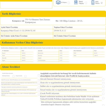 Superonline Fiyat Değişikliği Sonucu Anlaşmazlık