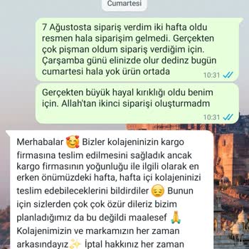 Kiperin Collagen 15 Gündür Gelmeyen Ürün