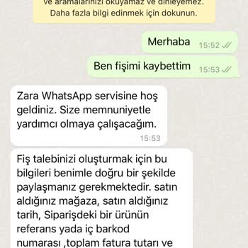 Zara Fatura Kaybında Uğraştırıp Sonuç Vermemesi