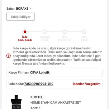 Boraks Dayanıklı Tüketim Malları Gelen Kargomu Boraks İptal Etti