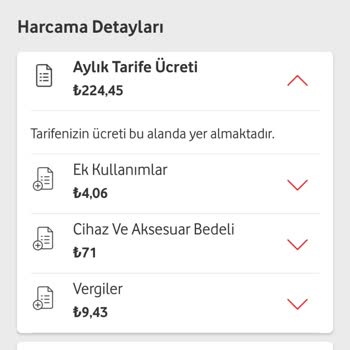 Vodafone Tarifede Fiyat Farkı