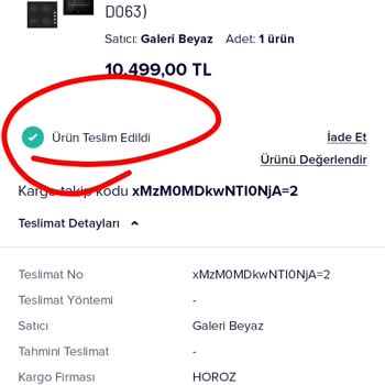 Teknosa'nın Bir Buçuk Aydır Ürünü Teslim Edememesi!