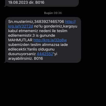 Aras Kargo Siparişimi Getirmeden İade Etti