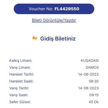 Feribotlines Ödenmiş Biletin Olmasına Rağmen Seyahat Yapılamamıştır